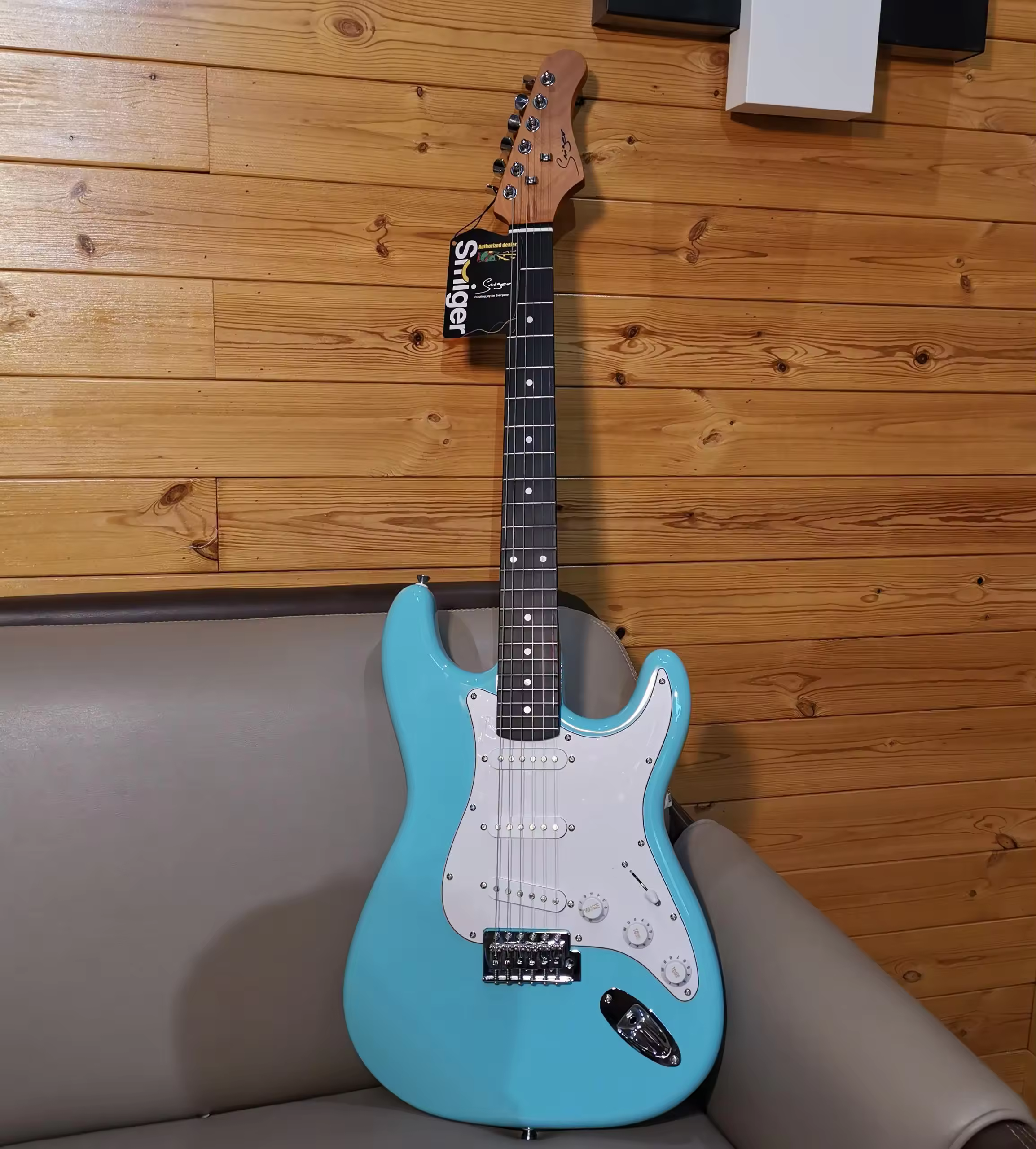 Stratocaster Smiger color Celeste