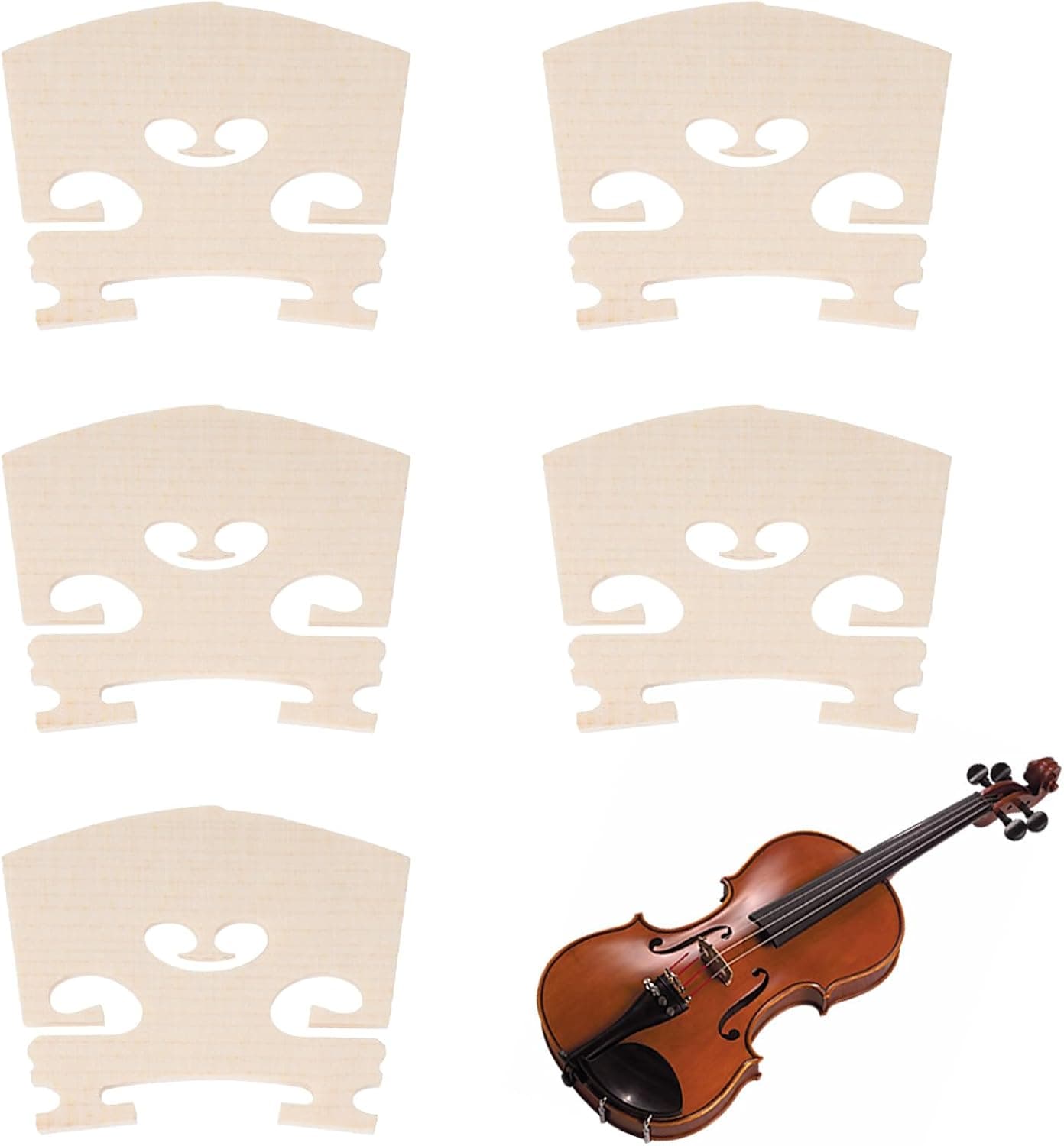 Puente de Madera para Violín (1/8 a 4/4)