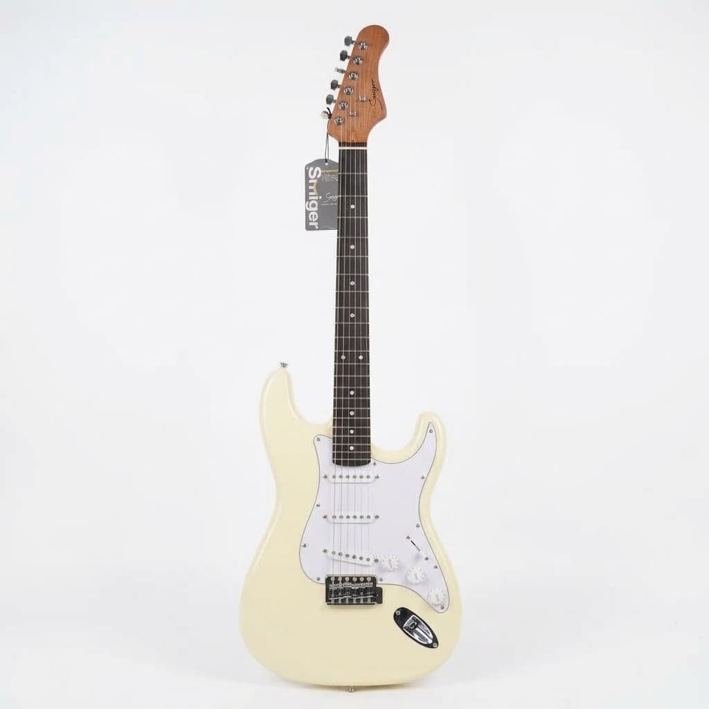 Guitarra Eléctrica Smiger Stratocaster Crema